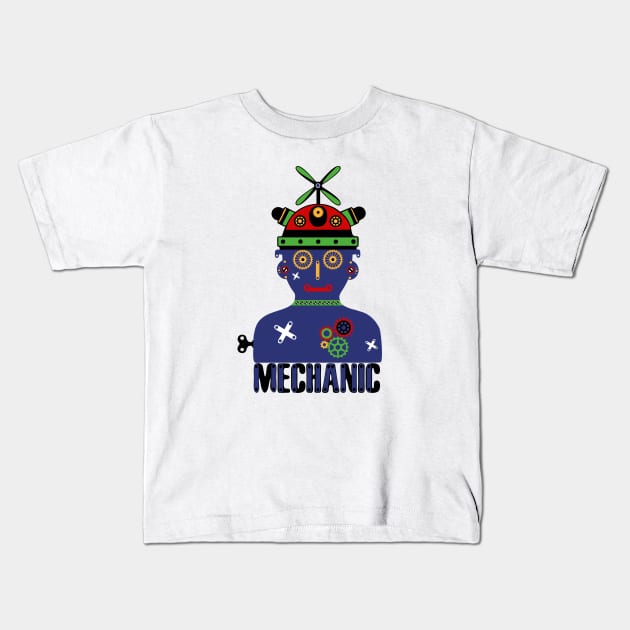 Mechanic Kids T-Shirt by Frenzy Fox